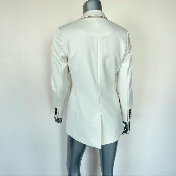 REISS women white jacket blazer size 2 US Retail 650$ - Picture 3 of 10